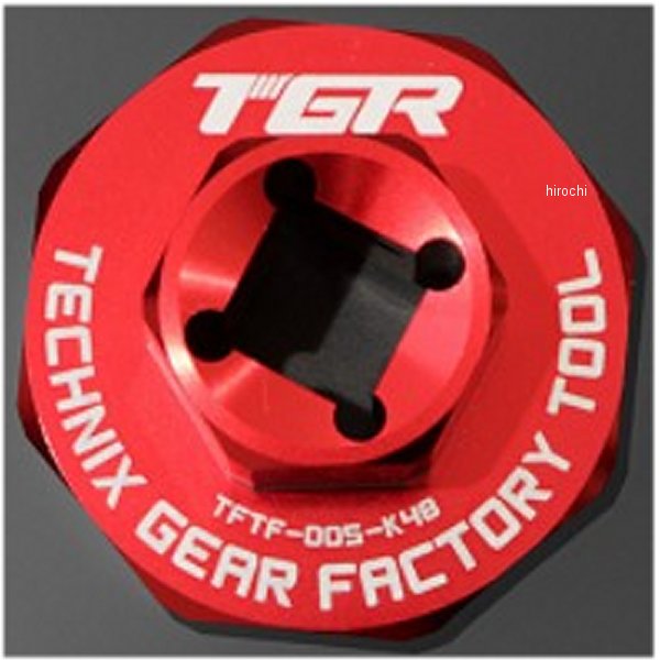テクニクス Technix TGR トップキャップコンプレッションアジャスターリムーバルKYBツインチャンバーフォークのカートリッジ分解の際に必須。3/8(9.5sq)のソケットに対応。TFTF-005-K48楽天 HD店