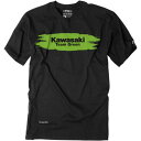 ファクトリーFX FACTORY EFFEX Tシャツ KAWASAKI TEAMGREEN 黒 ユース Sサイズ 3032-2981 HD店