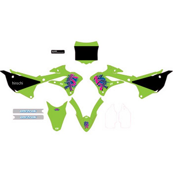 【USA在庫あり】 D'cor Visuals グラフィックキット KX RETRO 22年-24年 KX85、KX112 4302-7207 HD店