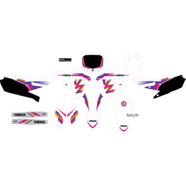 【USA在庫あり】 D'cor Visuals グラフィックキット YZ RETRO 19年-23年 YZ250F 4302-7226 HD店