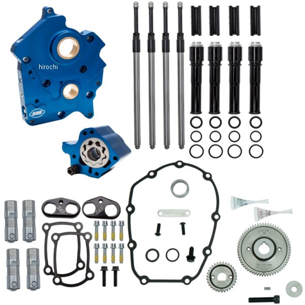 S&Sサイクル S&S Cycleカムチェストキット ブラックプッシュロッドカバー17年-24年 ハーレー ツーリングファミリー18年-24年 ハーレー ソフテイルファミリーM8 Oil Cooled/ギアカム用カムは別売です。ギアカム用。M8 Oil Cooled、ブラックプッシュロッドカバーのキットです。310-1258楽天 HD店
