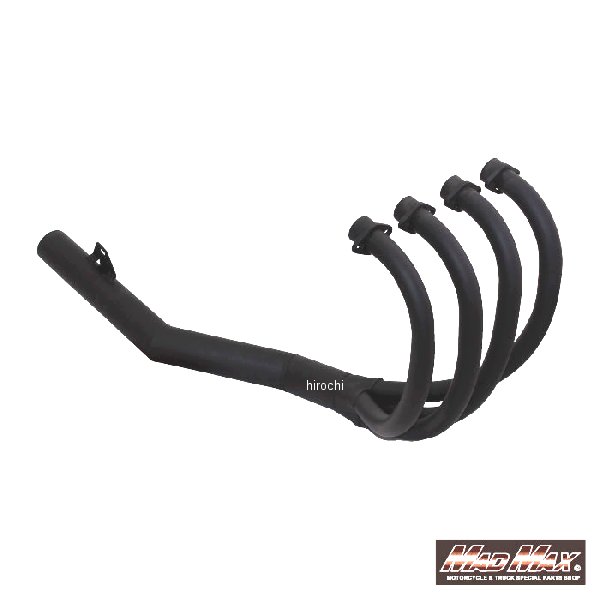 【メーカー在庫あり】 マッドマックス MAD MAX フルエキゾースト ショート管マフラー 97年 ZRX400 黒 MM10-0015B HD店
