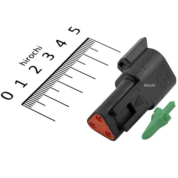 【USA在庫あり】 ナムズ NAMZ ドイツコネクター レセプタクル(メス) 3ピン 72103-94BK 黒 2120-0042 HD店