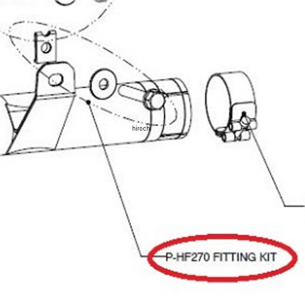 アクラポビッチ AKRAPOVIC マフラーブラケットセット 06年-09年 GSX-R750 P-HF270 HD店