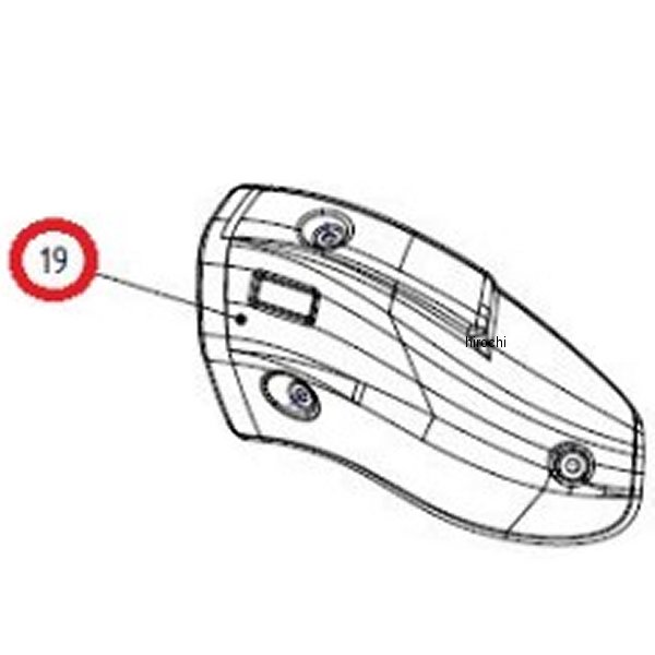 アクラポビッチ AKRAPOVIC リペア用ヒートガード 13年以降 ハイパーモタード カーボン P-HSD8E1 HD店