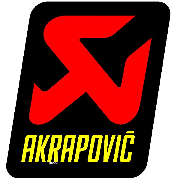 【メーカー在庫あり】 アクラポビッチ AKRAPOVIC 耐熱サイレンサー ステッカー P-HST14AL HD店