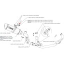 アクラポビッチ AKRAPOVIC サイレンサーステー 03年-05年 ドゥカティ モンスターS4R カーボン P-MBD10R1 HD店