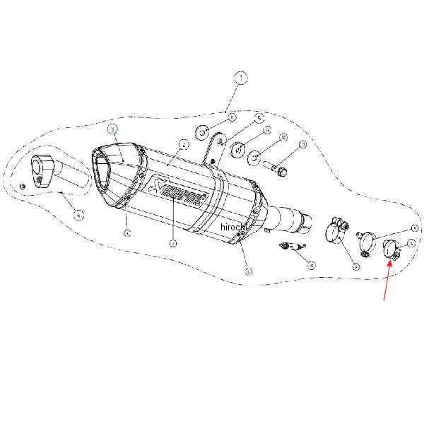 アクラポビッチ AKRAPOVIC クランプバンド 08年-09年 Ninja250R ステンレス P-R26 HD店