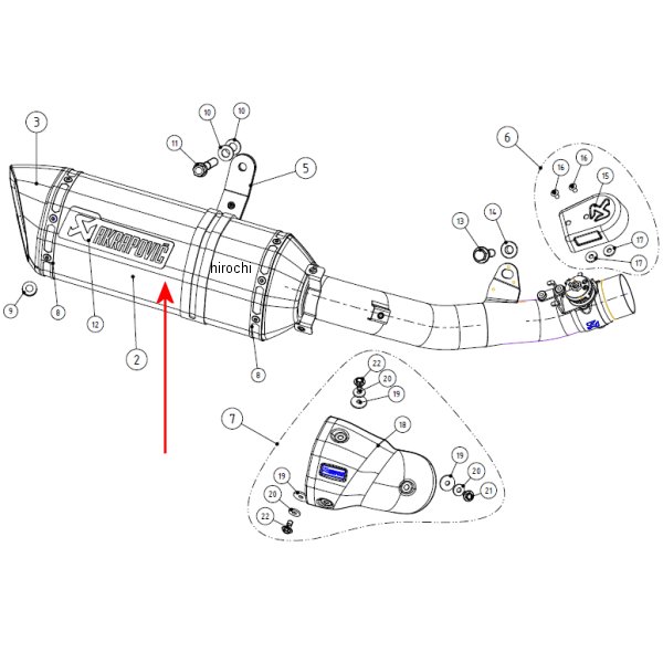 アクラポビッチ AKRAPOVIC リペア スリーブキット 12年以降 GSX-R1000 ステンレス P-RKS327RT30 HD店