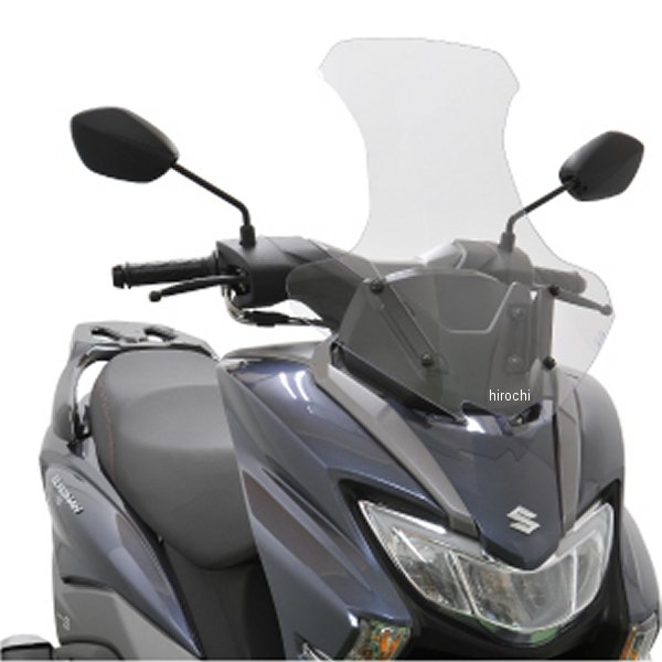 【メーカー在庫あり】 旭風防 ミドルスクリーン バーグマンストリート125EX クリア BU-13 HD店