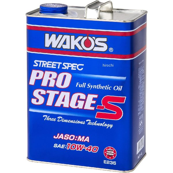 R[Y WAKO'S PRO-S-40 vXe[WS 10W-40 4L 4{Zbg E235 HDX