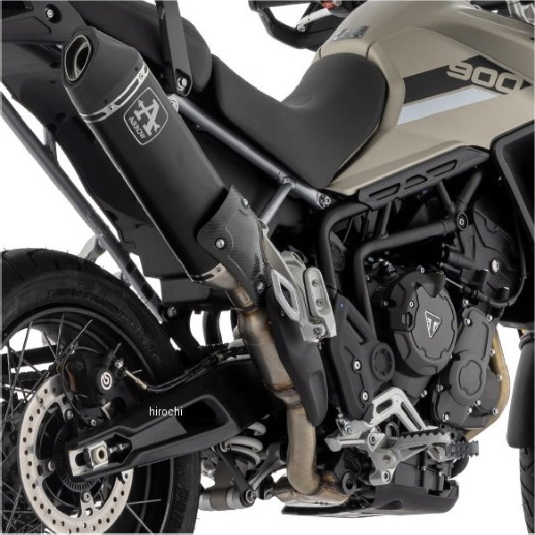 アロー ARROW スリップオンマフラー Veloce(ヒートシールド付) 20年-23年 TIGER850Sport アルミダーク 72004VAN HD店