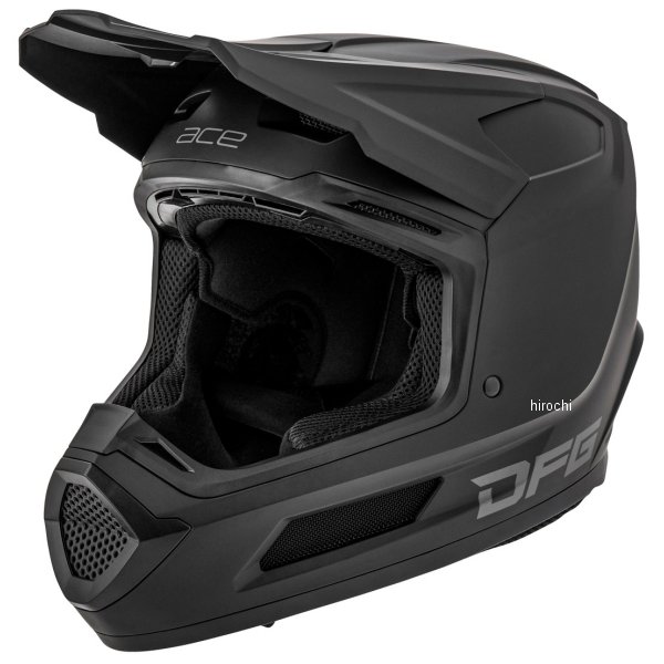 【New】【メーカー在庫あり】 ディーエフジー DFG エースヘルメット マットブラック XSサイズ C9613 HD店