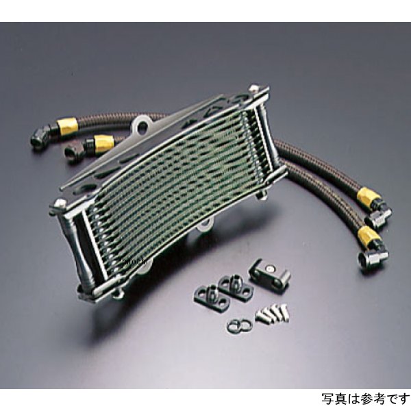 アクティブ オイルクーラーキット サーモ対応 ラウンド #6 9-13R ゼファー400、ゼファーX、ゼファー750、ZR-7 ブラック仕様 AC14037913BC HD店