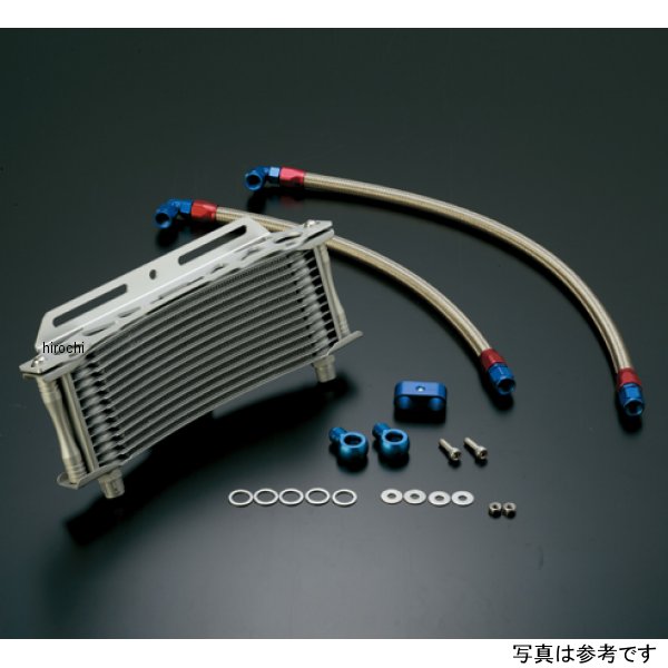 ACTIVE アクティブ オイルクーラーキット ラウンド #6 9-13R GPZ750R、GPZ900R シルバー AC14037613 HD店