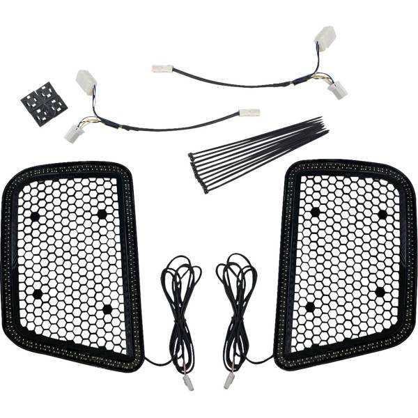 【USA在庫あり】 カスタム ダイナミクス Custom Dynamics Dynamic Lower フェアリングライト 12年 ハーレー FLHXSE3 黒 2040-3145 HD店