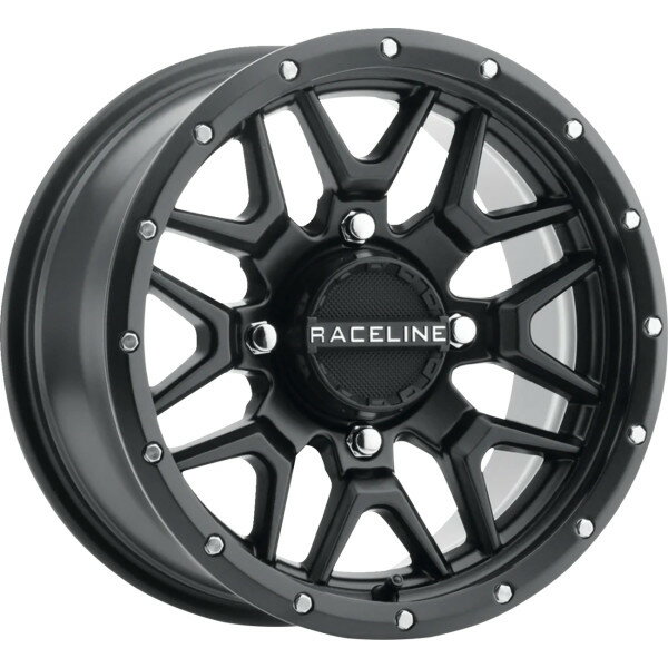 【USA在庫あり】 Raceline Wheels Krank Simulated Beadlock ホイール 14x7 - 4/110 - 5+2 (+10 mm) 黒 0230-1490 HD店