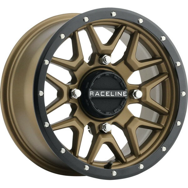 【USA在庫あり】 Raceline Wheels Krank Simulated Beadlock ホイール 14x7 - 4/110 - 5+2 (+10 mm) ブロンズ 0230-1498 HD店