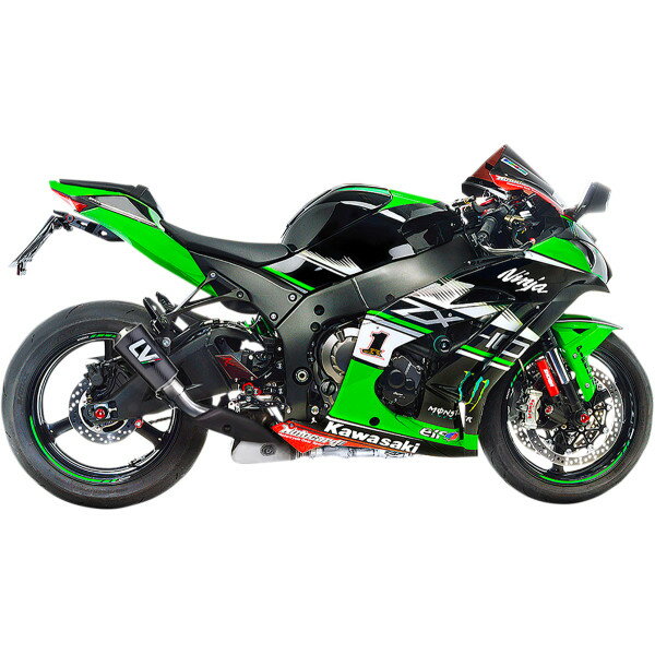 【USA在庫あり】 LEOVINCE LV-10 スリップオンマフラー 16年-23年 Ninja ZX-10R 黒 1811-4104 HD店