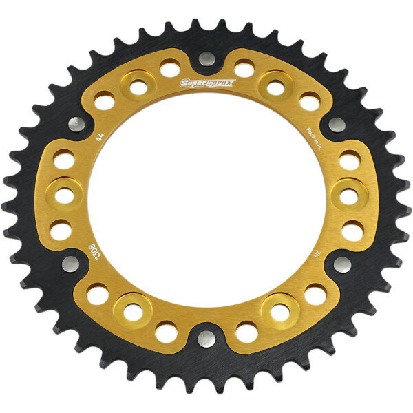 【USA在庫あり】 SUPERSPROX ステルス リア スプロケット 520/44T 15年-18年 CBR600RAA ゴールド/黒 1210-1950 HD店
