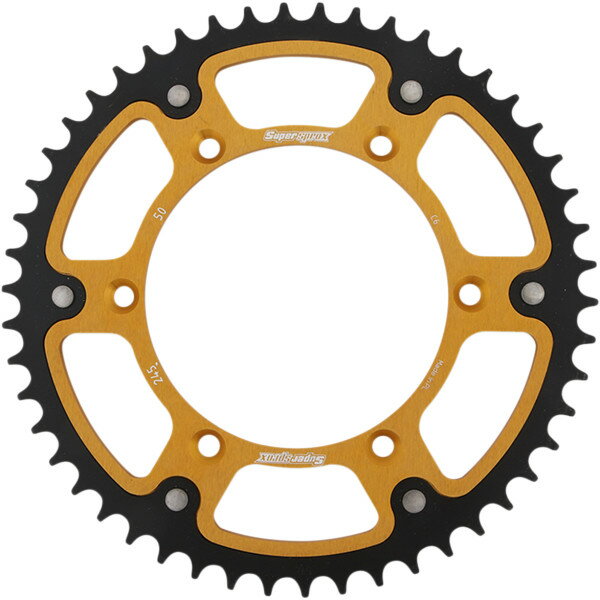 【USA在庫あり】 SUPERSPROX ステルス リア スプロケット 520/50T 20年-22年 YZ125X ゴールド/黒 1210-1982 HD店