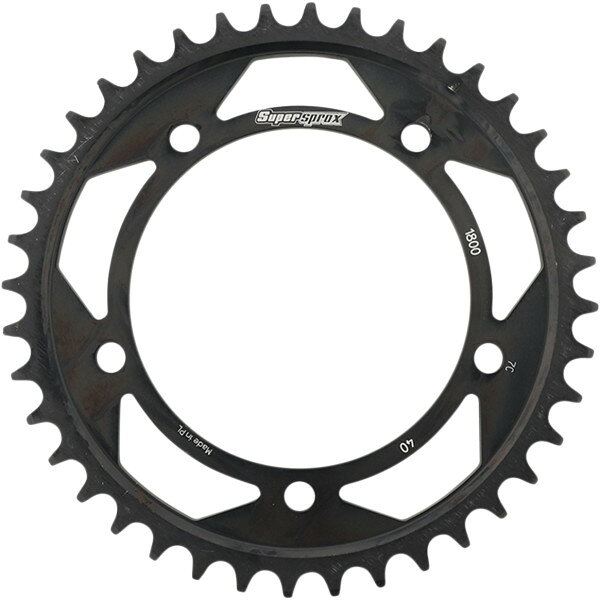 【USA在庫あり】 SUPERSPROX レーシング スチール リア スプロケット 530/40T 16年 GSF1250 Bandit SA 黒 1210-2159 HD店