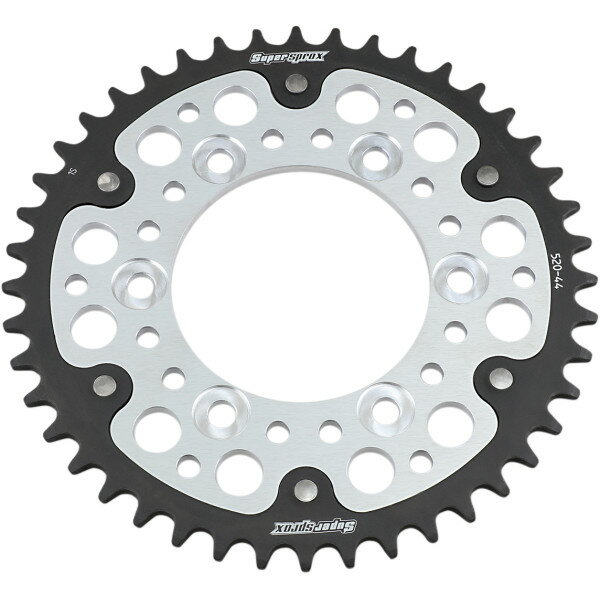 【USA在庫あり】 SUPERSPROX ステルス リア スプロケット 520/44T 08年-14年 ドゥカティ Monster 696 シルバー/黒 1210-2187 HD店