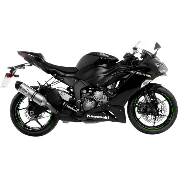 【USA在庫あり】 LEOVINCE LV One EVO スリップオンマフラー 19年-23年 Ninja ZX-6R シルバー 1811-3866 HD店