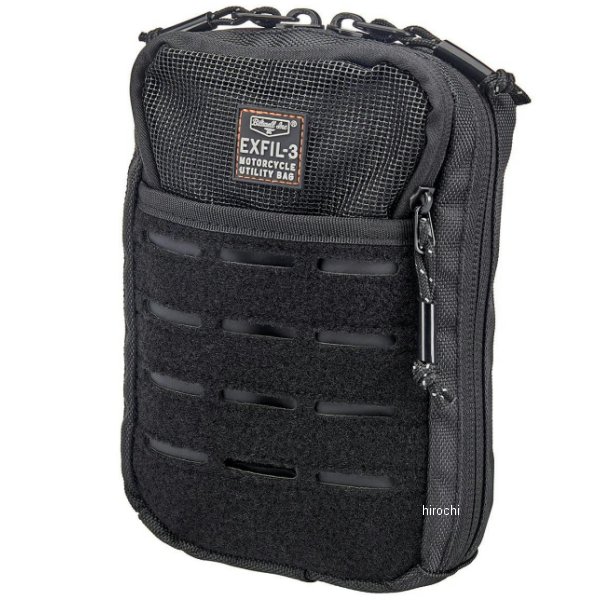 033562 Biltwell ビルトウェル EXFIL-3 ユーティリティバッグ GEN-2縦:約3インチ(約7.6cm)横:約6.5インチ(約16.5cm)高さ:約10インチ(約25.4cm)ビルトウェルのオリジナルユーティリティーバッグです。350ml缶が最大3本納まる容量は、お財布やスマホ、デジカメ等を入れておくのに最適！中の仕切りは取り外しが可能であり、 本体背面のマジックテープは、同社製タイソンハンドル(ライザーバー)にベストな位置で取り付けできるように設計されていて、ライディング中のアクセスもとても便利です！3015-01楽天 HD店　