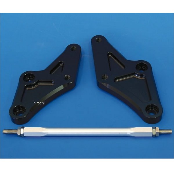 ウッドストック WOODSTOCK STDステップオフセットプレート Bタイプ Ninja250R 黒 OSP-K23-BKB HD店
