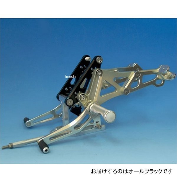 ウッドストック WOODSTOCK バックステップキット タンデム仕様 ゼファー1100 オールブラック WBS-K05-TB HD店