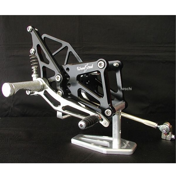 ウッドストック WOODSTOCK バックステップキット 05年-06年 ZX6RR 黒/シャンパンゴールド WBS-K13-0B H..