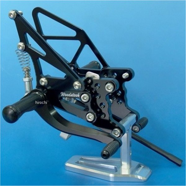ウッドストック WOODSTOCK バックステップキット 08年 ZX-10R 黒 WBS-K20-BB HD店