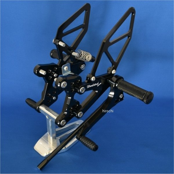 ウッドストック WOODSTOCK バックステップキット 13年-18年 ZX-6R ABS 黒 WBS-K24ABS-BB HD店