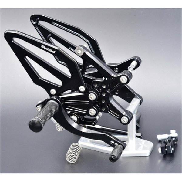 ウッドストック WOODSTOCK バックステップキット レース仕様 Type1 16年以降 ZX10R 黒 WBS-K34R-BB HD店