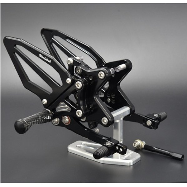 ウッドストック WOODSTOCK バックステップキット STDペダル/STDステップバー 20年以降 ZX-25R SE/SE KRT 黒 WBS-K42SE-BB HD店