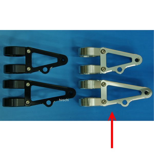 ウッドストック WOODSTOCK ヘッドライトステー Bタイプ フォーク径φ41用 ロング シルバー WLS-B41L-SL HD店