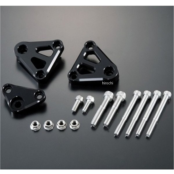 ウッドストック WOODSTOCK エンジンハンガー 3点セット ゼファー1100 黒 EHB-K05-BK HD店