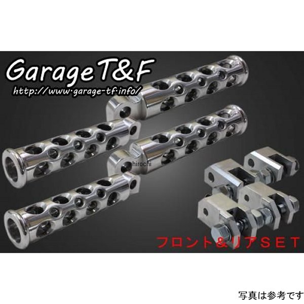 ガレージT＆F コンバットフットペグ フロント&リアSET ドラッグスター400 ポリッシュ DS400FP02 HD店