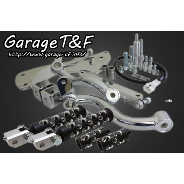 ガレージT＆F ミッドコントロールキット コンバット(ブラック) ドラッグスター400 メッキ DS400MC10 HD店