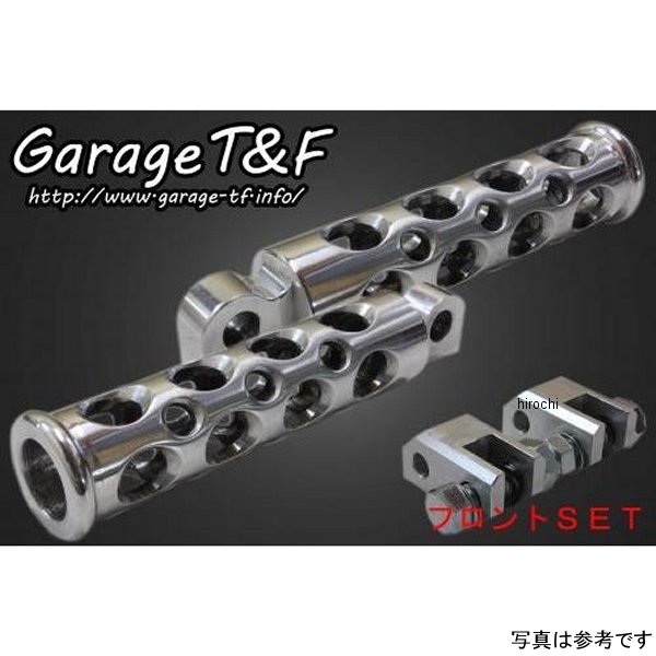 ガレージT＆F コンバットフットペグ フロントSET シャドウ400 ポリッシュ SHA400FP13 HD店