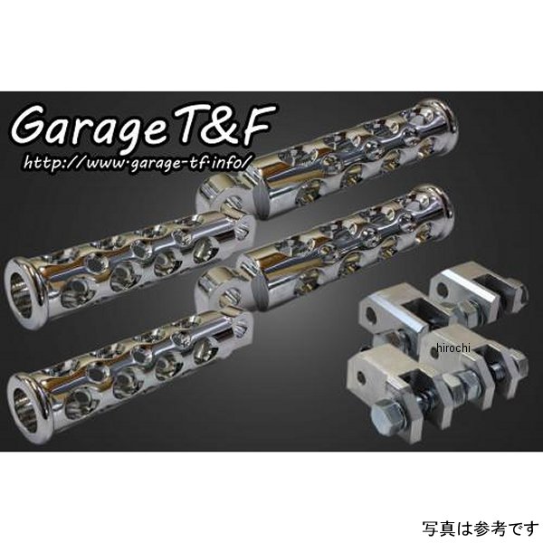 ガレージT＆F コンバットフットペグ フロント&リアSET シャドウスラッシャー400 メッキ SS400FP01 HD店