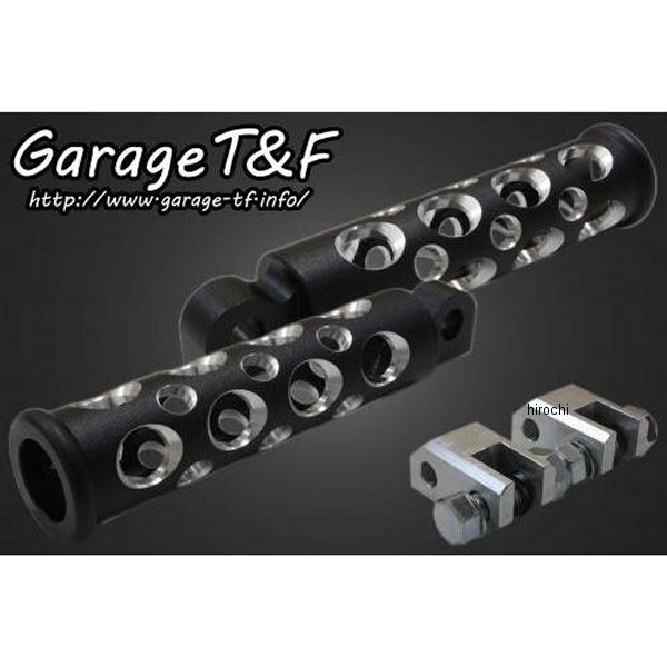 ガレージT＆F コンバットフットペグ フロントSET シャドウスラッシャー400 黒 SS400FP14 HD店