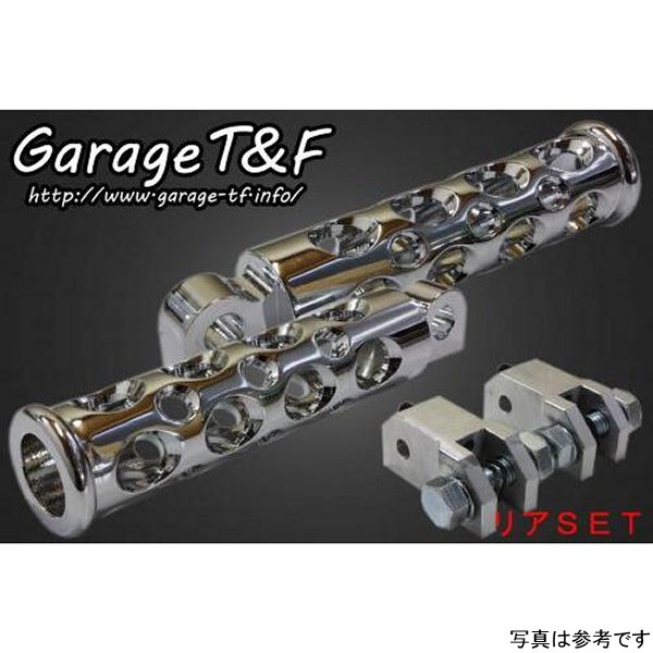 ガレージT＆F コンバットフットペグ リアSET シャドウスラッシャー400 メッキ SS400FP23 HD店