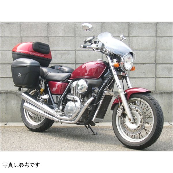 シックデザイン ガイラシールド Lサイズ クリアVRX Roadsterエアプロテクションとスタイリングを高い次元で両立した角度調整機構付きスクリーン。トップブリッジ上の操作により、走行条件に合わせたスクリーン角度を無段階に調整可能。スクリーン本体は3mm厚ポリカーボネイト製(ハードコート仕様)。ライト左右のボルト8mm、ライト径は通常のφ180用。専用アダプターが付属したVRX専用品です。GS21楽天 HD店