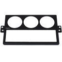 ジャスパフォーマンス Jass Performance オーディオメーターパネル 1DIN、Φ52mm用×3 NBロードスター 黒 2321 HD店