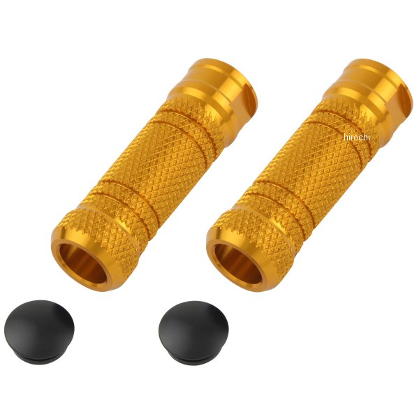 【メーカー在庫あり】 ポッシュ POSH アルミマシンドステップバー ローレット ストレート M8タップ ゴールド 906011-04 HD店