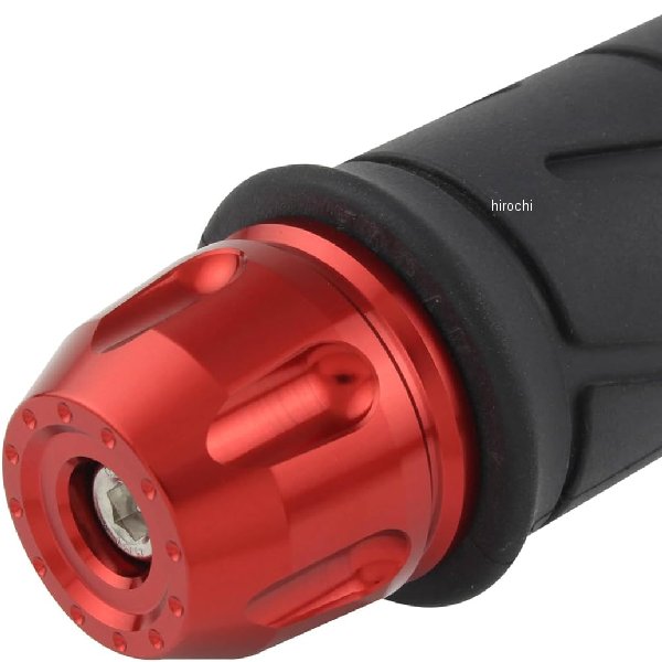 【メーカー在庫あり】 ポッシュ POSH リボルバーエンド ヤマハ純正ハンドル M6タイプ レッド 032199-02 HD店