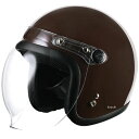【メーカー在庫あり】 ライズ RIDEZ ジェットヘルメット JB DARK MOCHA 57-60cm未満 4527625124691 HD店