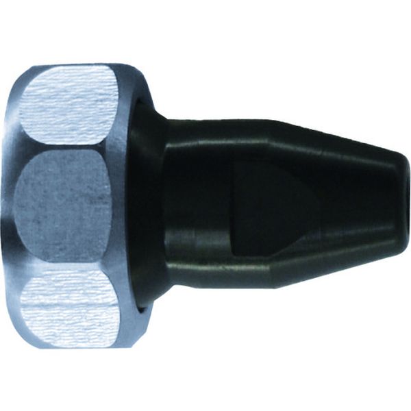 【メーカー在庫あり】 ステンレス製クーラントホース(1/4ホースシステム)用樹脂製丸ノズル Φ3.2×穴数1(..